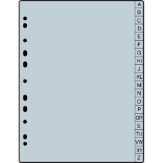 Comprar Conj. separador Roma P.P. 0.13 alfabetico A/Z A4 | Arquivo | Manufacturas Roma