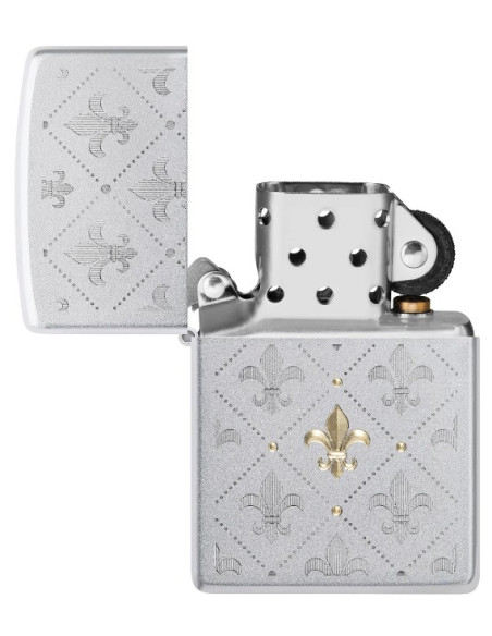 Isqueiro Zippo Armor Flor-de-lis Design 60007687