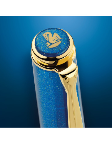 Caneta Pelikan Classic M200 Golden Lapis Lazuli 826075