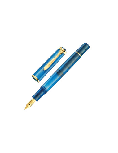 Caneta Pelikan Classic M200 Golden Lapis Lazuli 826075