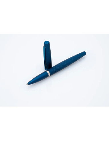 Rollerball Diplomat Viper Blue Guilloche  D41302030