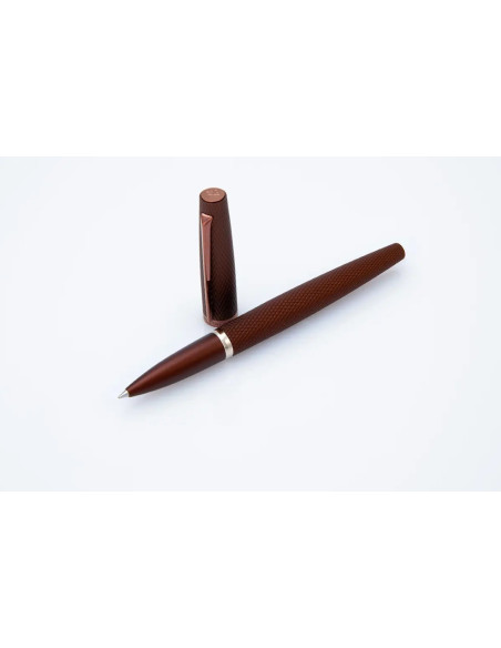 Rollerball Diplomat Viper Brown Guilloche D41303030