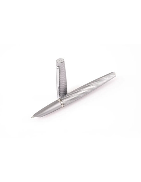 Caneta Diplomat Viper Silver Guilloche F/M D41305023
