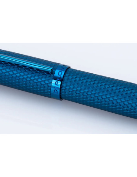 Caneta Diplomat Viper Blue Guilloche F/M D41302023