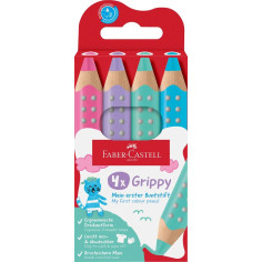 Lápis de Cor Faber-Castell Grippy C/4 Pastel 110702