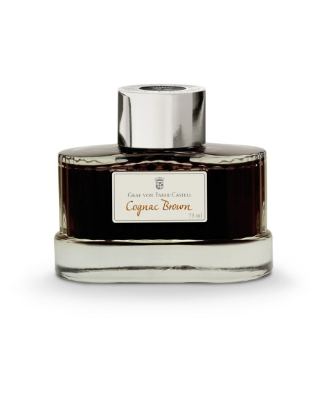 Tinteiro Graf Von Faber-Castell 75ml. Castanho Cognac 141016