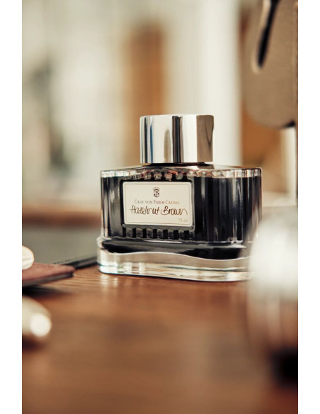 Tinteiro Graf Von Faber-Castell 75ml. Castanho Avelã 141002