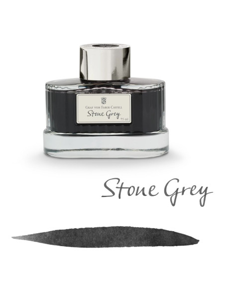 Tinteiro Graf Von Faber-Castell 75ml. Cinza Pedra 141003