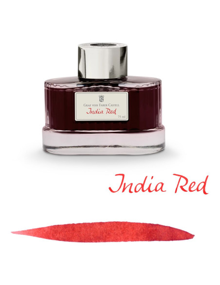 Tinteiro Graf Von Faber-Castell 75ml. Vermelho Índia 141019