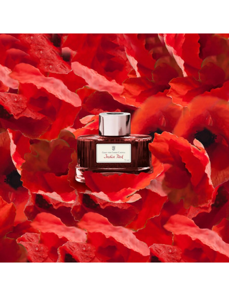 Tinteiro Graf Von Faber-Castell 75ml. Vermelho Índia 141019