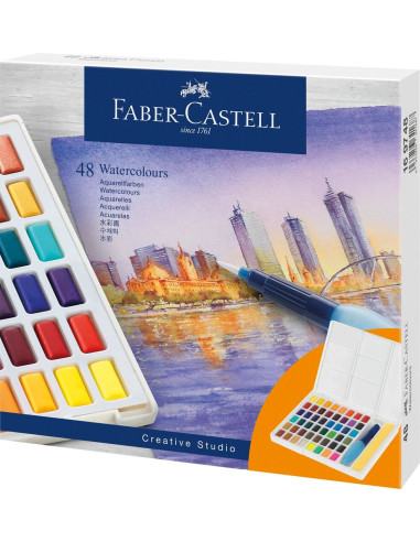 Aquarela Faber-Castell C/48  Pastilhas 169748