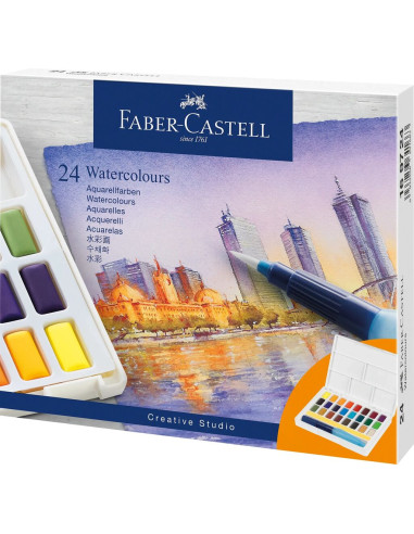 Aquarela Faber-Castell C/24  Pastilhas 169724