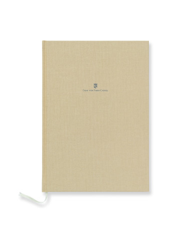 Notebook Capa de linho A4 Graf Von Faber-Castell Cast. Dourado 188625