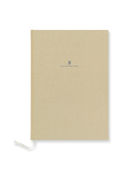 Notebook Capa de linho A4 Graf Von Faber-Castell Cast. Dourado 188625