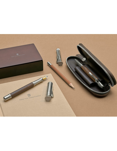 Notebook Capa de linho A5 Graf Von Faber-Castell Cast. Dourado 188626