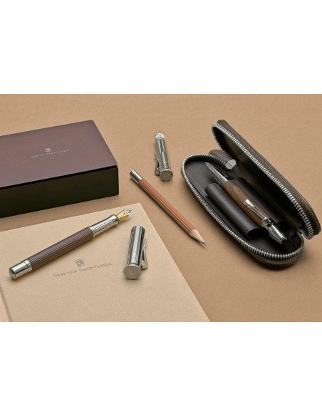 Notebook Capa de linho A5 Graf Von Faber-Castell Cast. Dourado 188626