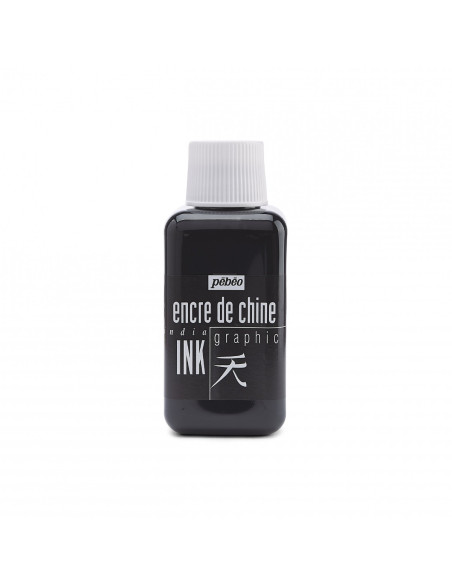 Tinta da China Pébéo 250 ml. Preta 316000