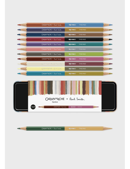 Conj. Caran d´Ache Lápis de Cor Bicolores Paul Smith 3000.344