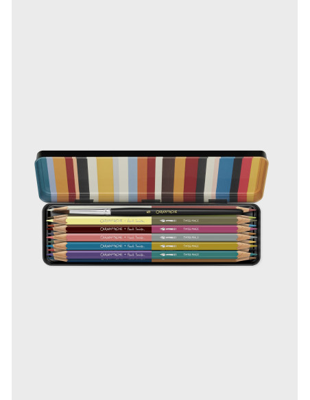 Conj. Caran d´Ache Lápis de Cor Bicolores Paul Smith 3000.344