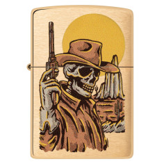 Isqueiro Zippo Cowboy Skull Design 48519