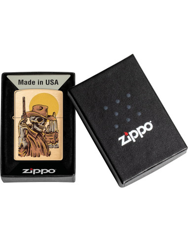Isqueiro Zippo Cowboy Skull Design 48519