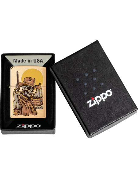 Isqueiro Zippo Cowboy Skull Design 48519