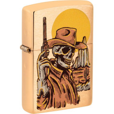 Isqueiro Zippo Cowboy Skull Design 48519 2
