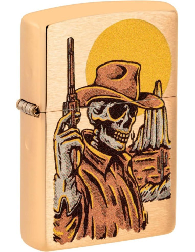 Isqueiro Zippo Cowboy Skull Design 48519