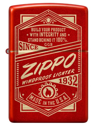 Isqueiro Zippo Designs Metallic Red 60006601