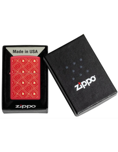 Isqueiro Zippo Designs Flame Red Matt 60007719