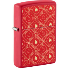 Isqueiro Zippo Designs Flame Red Matt 60007719 2