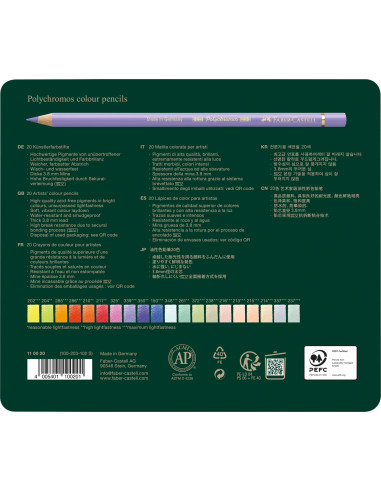 Lápis Faber-Castell Polychromos C/20 110020