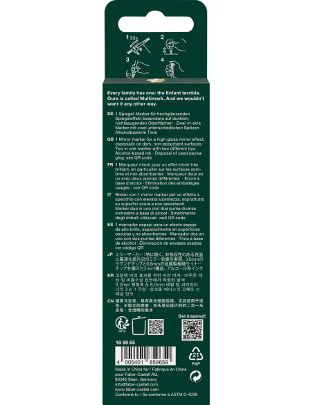 Faber-Castell Multimark Mirror Chrome Gold 185965