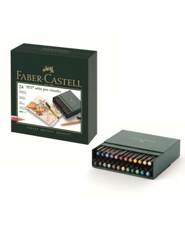 Comprar Marcador Pitt Faber-Castell C/24 P/Brush | Brush Pen | Faber-Castell